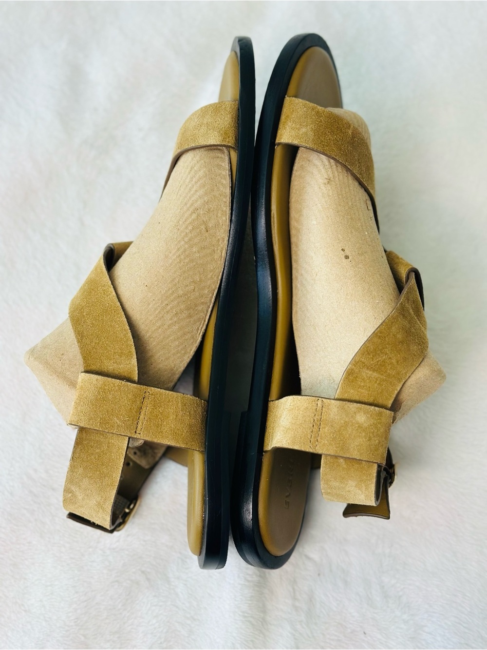 Everlane City Strap Sandals in Tan Suede Color Size 10.5 - Picture 6 of 12